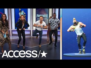 Derek Hough Absolutely Nails The 'Fortnite' Dance Challenge | Access