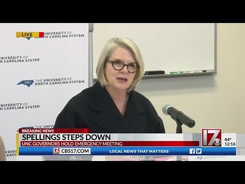 Margaret Spellings makes resignation announcement