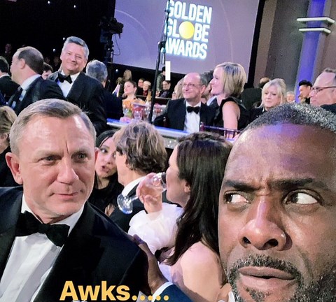 Daniel Craig's selfie with rumored Bond replacement Idris Elba has 007 fans fired up