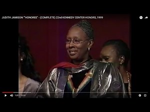 JUDITH JAMISON ""HONOREE" - (COMPLETE) 22nd KENNEDY CENTER HONORS, 1999