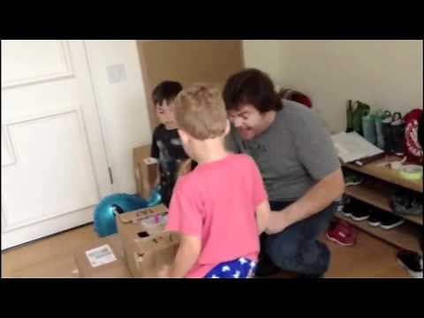 Jack Black's Kids Make Cardboard Arcade Inspired by Caine's Arcade