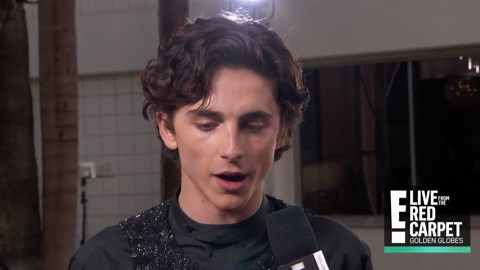 Timothee Chalamet Fanboys Over Ryan Seacrest at Golden Globes