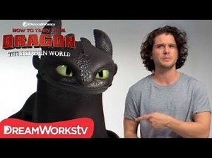 HOW TO TRAIN YOUR DRAGON: THE HIDDEN WORLD | Kit Harington Auditions with Toothless