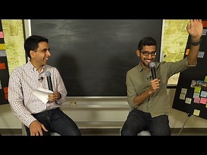 Sal Khan chats with Google CEO Sundar Pichai