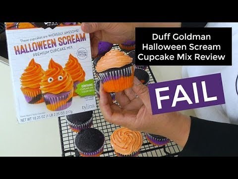 Duff Goldman Halloween Scream Cupcake and Cake Mix FAIL ~ Amy Learns to Cook