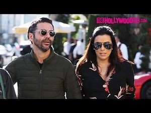 Eva Longoria Shows Off Her Baby Bump With Jose Baston At Ebaldi In Beverly Hills 1.25.18