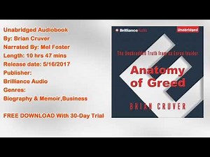 Anatomy of Greed Audiobook by Brian Cruver