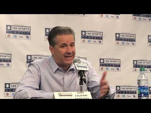 John Calipari after UK's win over UNC