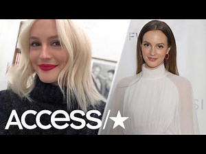 Leighton Meester Dyes Her Hair Platinum Blonde!