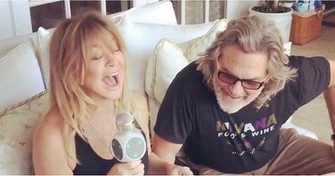 Goldie Hawn and Kurt Russell Trying to Sing the Beatles on Karaoke Is Pure Gold