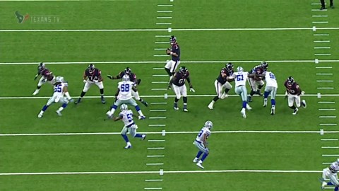 Daniel Ross powers through line, sacks Brandon Weeden for loss of 4