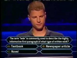 David Rich on Who Wants To Be A Millionaire - Part 1