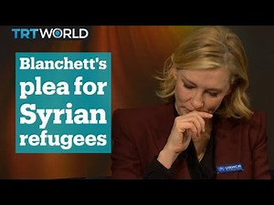 Cate Blanchett cries over Syrian refugees in Davos