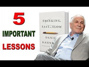 Thinking Fast and Slow | 5 Most Important Lessons | Daniel Kahneman (AudioBook summary)