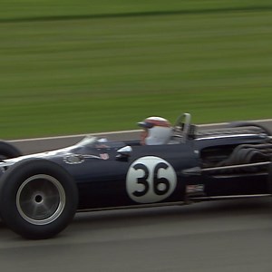 Sir Jackie Stewart drives Dan Gurney's Eagle at Revival