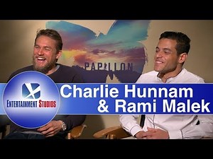 Charlie Hunnam & Rami Malek interview "Papillon"