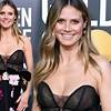 Heidi Klum dons plunging dress at Golden Globes 2019 for first appearance since engagement