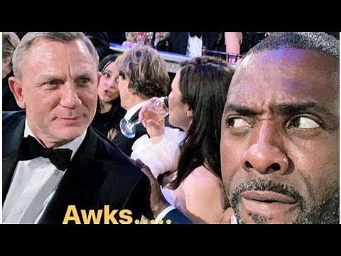 Daniel Craig Staring Down Idris Elba at the Golden Globes Is a Big Bond Mood