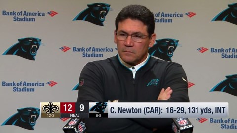 Carolina Panthers head coach Ron Rivera addresses whether quarterback Cam Newton will remain active for the rest of 2018