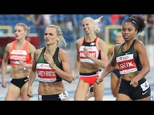 Allyson Felix at 400m at Memorial Janusza Kusocinskiego 2018