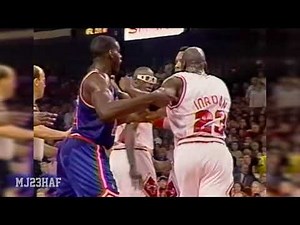 Michael Jordan Thrown to the Ground by Greg Anthony, Got Pissed! (1991.12.13)