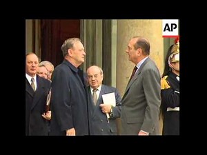 France - Chretien meets Chirac
