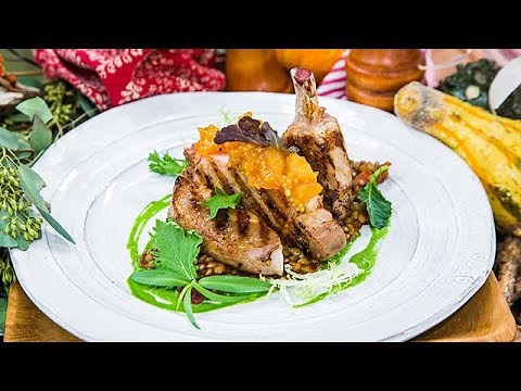 Seared Pork Chop with Apricot Mostarda - Home & Family