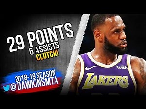 LeBron James Full Highlights 2018.10.31 Lakers vs Mavs - 29 Pts, 6 Asts, CLUTCH FT! | FreeDawkins