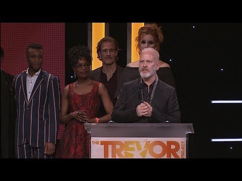 Ryan Murphy & the Cast of POSE Accept Hero Award at TrevorLIVE LA 2018