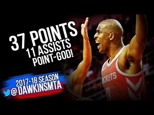 Chris Paul Full Highlights 2018.01.10 vs Blazers - 37 Pts, 11 Assists, 6 Rebs, Point-GOD!