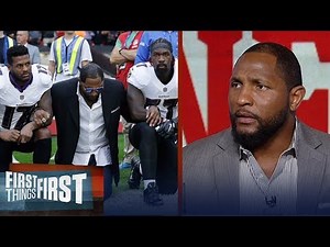 Ray Lewis passionately explains why he dropped to both knees during anthem | FIRST THINGS FIRST