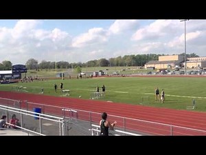 Amber Jenkins (lane 2) runs 25.6 in 200m dash