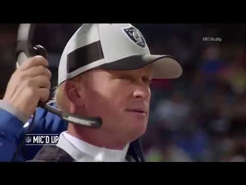 Raiders Coach Jon Gruden Mic'd Up vs. Denver Broncos "Shut The F*ck Up"