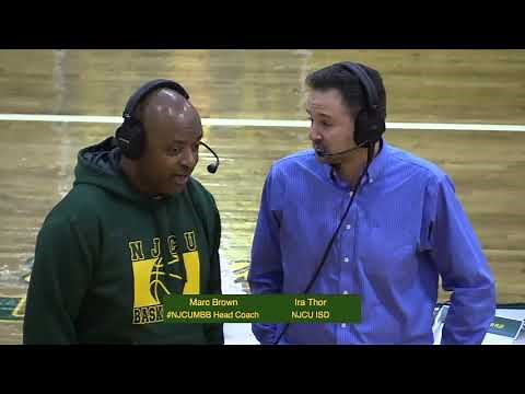 2018.12-10 Halftime interview with #NJCUMBB coach Marc Brown