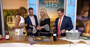 Hoda Kotb and Jason Kennedy sample summertime wines