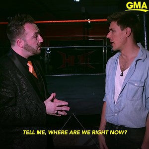 Chris Lowell from 'GLOW' puts his announcing skills to the test