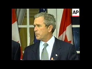 Bush meets Canada's Chretien