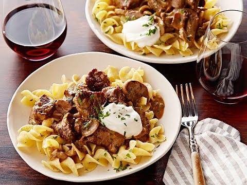 How to Make Tyler's Beef Stroganoff over Buttered Noodles | Food Network