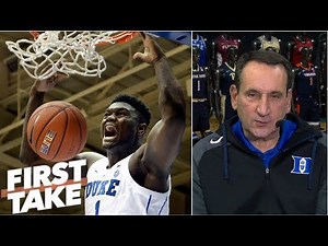 Coach K on Zion Williamson: 'most unique athlete I've coached at Duke' | First Take