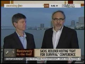 Irwin Redlener, MD & Jeff Sachs on MSNBC 8.26.10