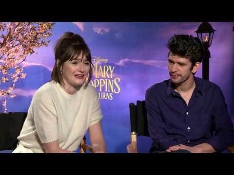 BEN WHISHAW, EMILY MORTIMER On What It's Like Working With "Mary Poppins Returns" Cast, Director