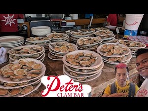 Clam Eating Contest appearance by Takeru Kobayashi at Peter's Clam Bar