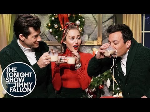 Miley Cyrus Updates "Santa Baby" for 2018 with Mark Ronson and Jimmy Fallon