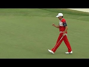 Erik Compton sinks 33-foot birdie putt at Arnold Palmer